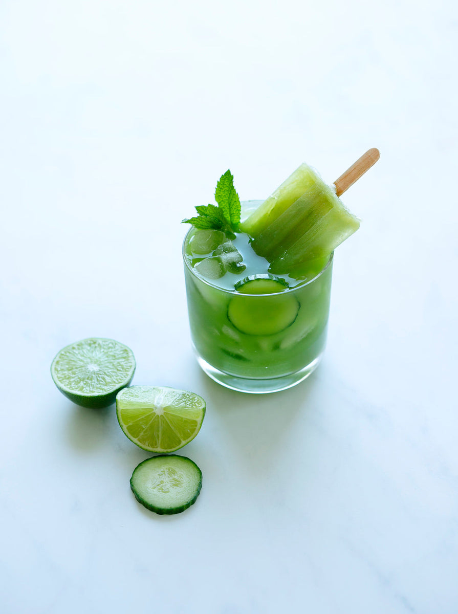 Cucumber Mint + Lime Popsicles
&ndash;
        Nama