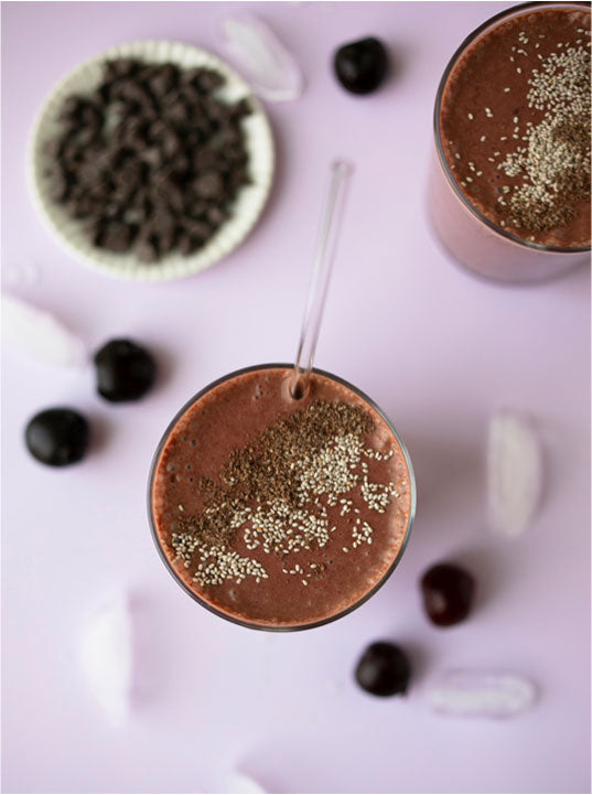 Chocolate Cherry Smoothie Nama