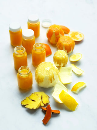 6 bottles of digestive fire shots with ingredients