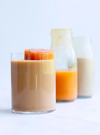 Peach Vanilla Iced Latte