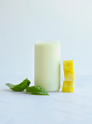 Pineapple Basil Protein Smoothie