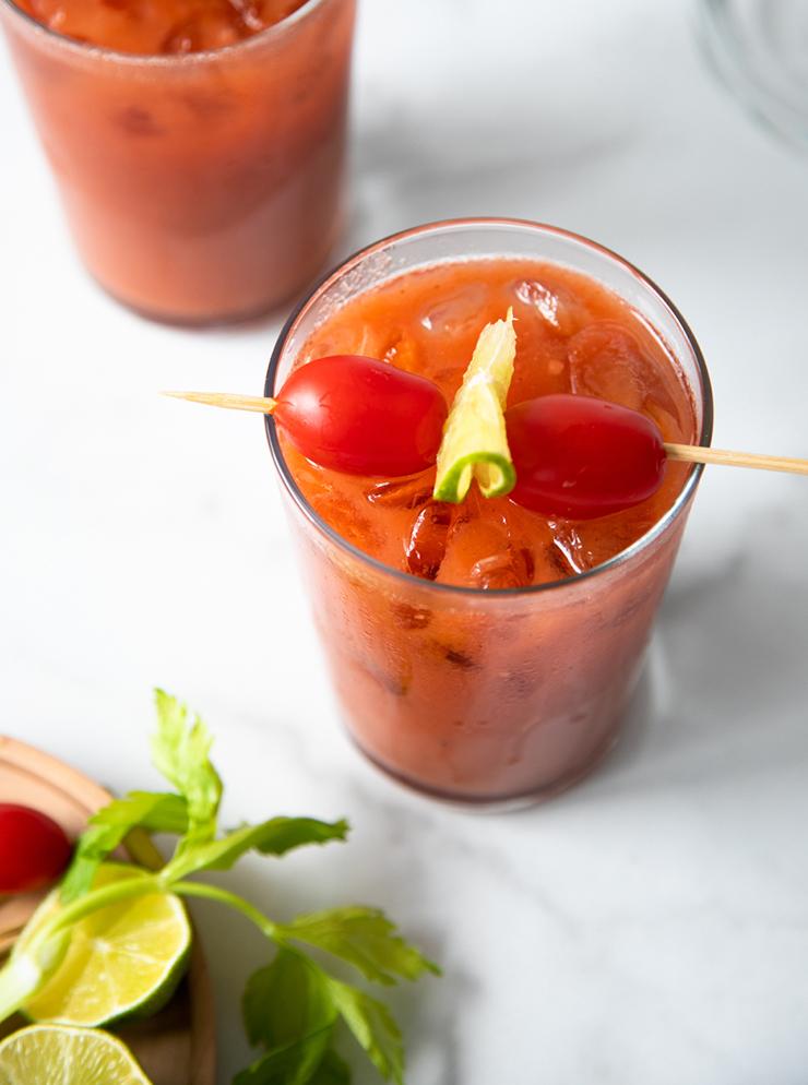 Traditional Bloody Mary Mocktails