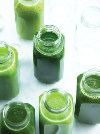 bottles of everything green juice
