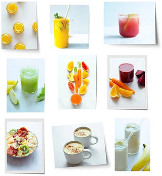 a grid of recipe photos