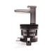 A black and transparent plastic Chamber Set, designed for the Nama Vitality 5800 cold press juicer, featuring a top chute, a side spout, and a locking mechanism at the base, displayed against a white background.