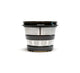 A cylindrical metal mesh coffee filter basket with black plastic rims, photographed on a white background, resembles the fine filtration chamber found in the Chamber Set of premium cold press juicers like the Nama Vitality 5800.
