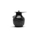 A Chamber Set in black plastic, featuring a spiral design, perforated sides, and a top connector, is shown on a white background.