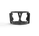 Black plastic Chamber Set component with open sides and slotted grooves, designed to securely hold a beverage container or accessories such as a juice strainer from the Nama J2 Cold Press Juicer. The Chamber Set is shown on a white background.