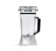 The Blender Jug Assembly features a clear container with measurement markings, a black handle, and a fitted lid, displayed upright on a white background.