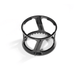 The Spinning Brush is a black, circular plastic holder with open sides and a toothed inner ring, used to support a spinning brush in cold press juicers, shown on a white background.